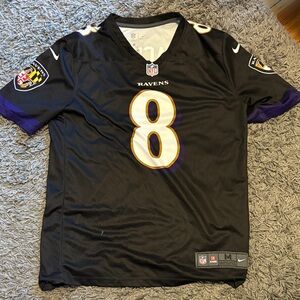 Nike WOMENS Black and Purple Ravens Jersey
